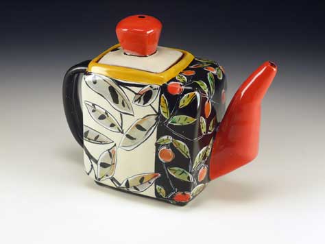 Arbuckle ceramics teapot